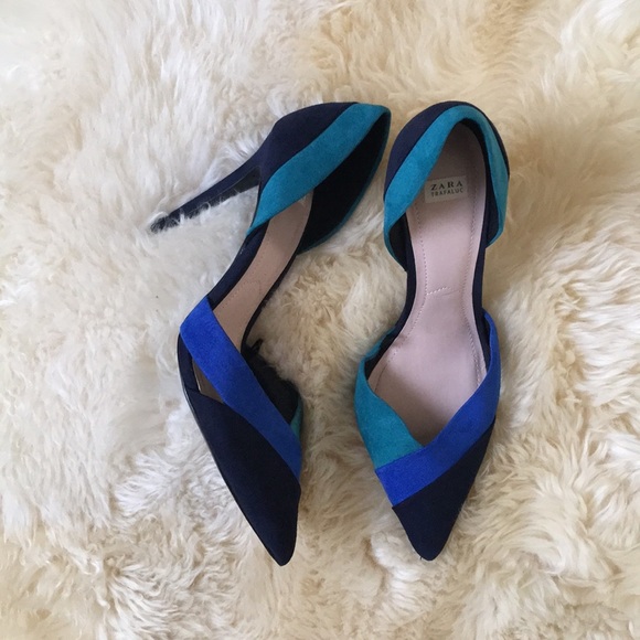 Zara Shoes - Zara Trafaluc color block heels